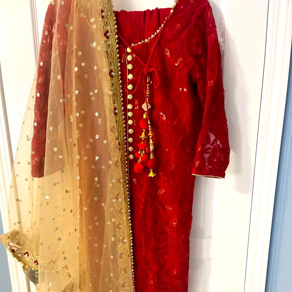 Selling Indian dresses as gowns, palazzo suits, lengha.